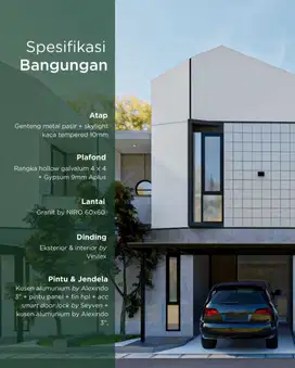 Dijual Rumah Futursitik Strategis di Pondok Gede Bekasi