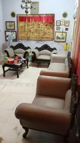 Keren nih !! 1 set kursi tamu jati vintage