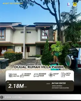 Dijual Rumah Villa Panbill Kabil Batam Center