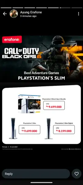 PS 5 slim bisa kredit dp 0%