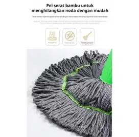 Twist Mop microfiber / alat pel serat bambu