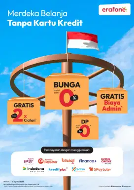 Promo Agustus bisa kredit syarat cukur KTP aja