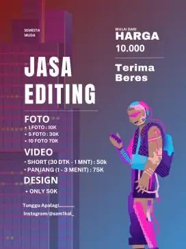 JASA EDITING & DESAIN | HARGA PELAJAR !