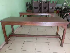 Meja Kayu Warung - Restoran