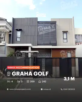 Rumah Mewah Full Furnished + Kolam Renang Siap Huni Di Graha Golf Aray