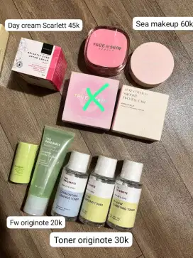 makeup, daycream, toner, dll