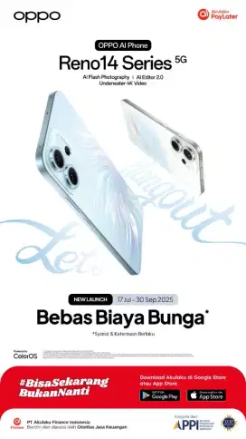 OPPO RENO NYA KREDIT DP 0%
