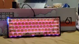 Keycaps Pink Piggy PBT Dye Sub MOA Profile (143 keys).
