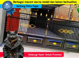 Gerbang Pintu Pagar Kantor Industri Ruko Bank Model Terbaru
