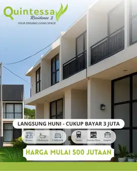 Rumah 2 Lantai Ready Siap Huni Tanpa DP Cukup 2 Juta All In