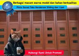 Gerbang Pintu Garasi Kantor Ruko Bengkel Henderson Sliding dan Lipat