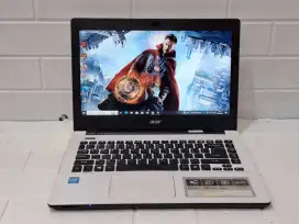 Laptop Acer Aspire E5-411 Prosesor Intel Celeron N2830/Ram 4GB/HDD 500