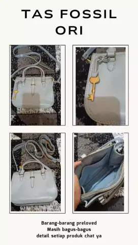 Fossil ryder mini satchel horizon blue