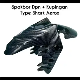 Spakbor Yamaha Aerox Karbon Carbon Nemo Shark