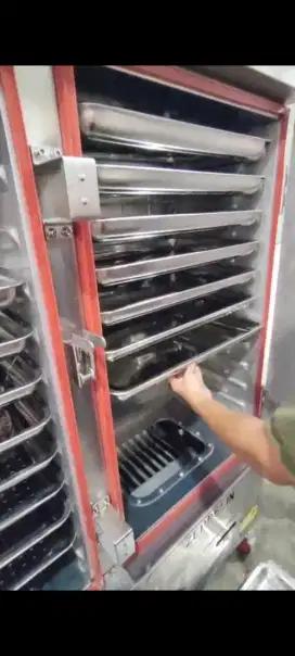 Gas rice steamer 12 tray
