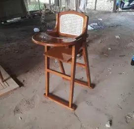 Baby chairs Kursi makan anak aestetik anyaman rotan