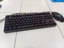 Keyboard Mechanical & Mouse Gaming Premium