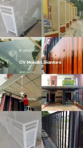 Spesialis kanopi minimalis modern termurah baja ringan dan besi