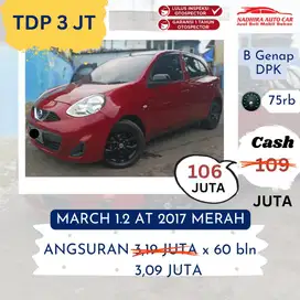 Promo TDP 3 Juta March 1.2 AT 2017 Merah