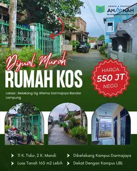 KOSAN MURAH DIBELAKNG KAMPUS DARMAJAYA
