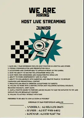 talent live streaming host
