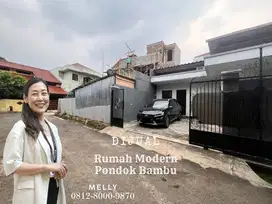 Rumah Akses dari jalan raya langsung Pondok Bambu, Jakarta Timur