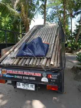 Jasa angkut kayu Pring bekas bambu