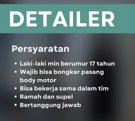 Open loker cuci motor detailing