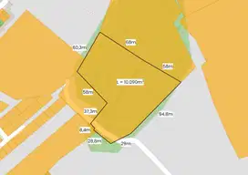 Dijual Tanah 1 Ha ditengah Kota Palembang