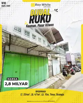Ruko di Pusat Kota Kauman, Pasar Kliwon