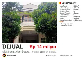 Dijual Gudang Multiguna Plus Kantor Siap Usaha di Alam Sutera