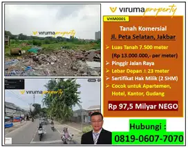 VHM0001 - Tanah Komersial, Jl.Peta Selatan, Jakarta Barat