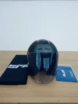 Helm NJS KAIROZ V2 Black Red Doff SIZE L