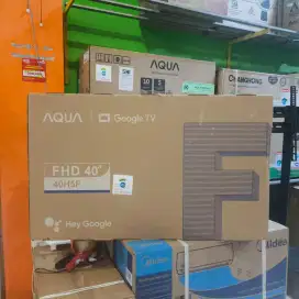 AQUA GOOGLE TV 40INCH PROMO EXTRA STOK TERBATAS