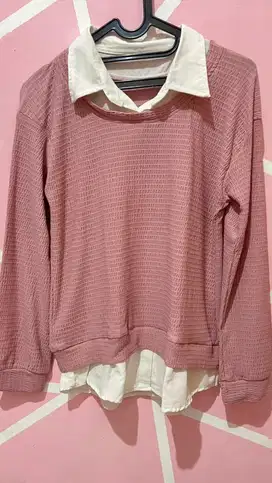 Jual Rugi Blouse Kombinasi New