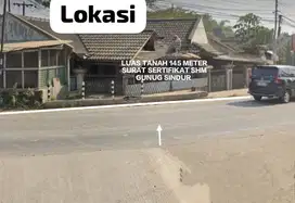 DI JUAL LAHAN MURAH BERIKUT BANGUNAN LOKASI STRATEGIS DI JALAN UTAMA
