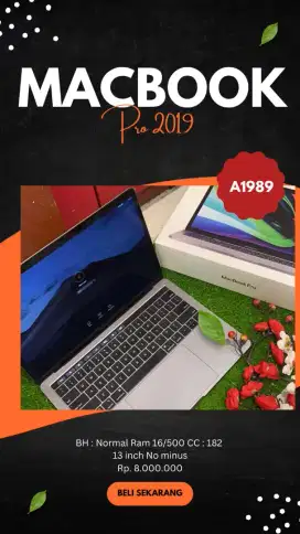 Macbook pro 2019 13 inch A1989 (second normal)