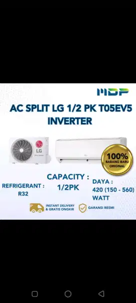 KREDIT AC LG 1/2 PK BUNGA HINGGA 0%
