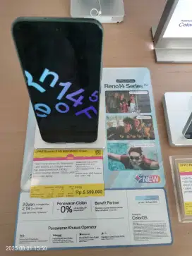 Oppo Reno 14F 5G cicilan 0% tanpa DP