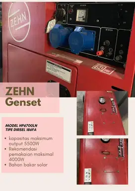 ZEHN GENSET Merah