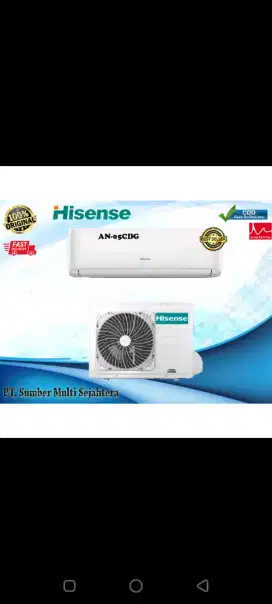 KREDIT AC HISENSE 1/2 PK TANPA DP BUNGA HINGGA 0%