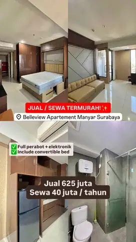 Disewakan MURAH! apartemen belleview manyar kertoarjo