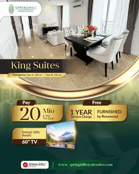 APARTEMEN SPRINGHIL KEMAYORAN UNIT BARU DP 0% VIEW GOLF DEKAT TOLL
