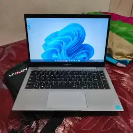 Jual Laptop Advan Soulmate ram 4gb ssd 128gb lengkap 14 inch