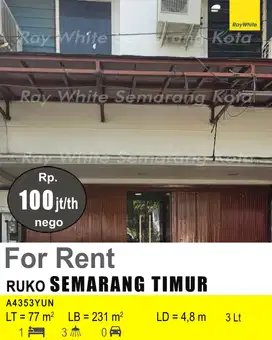 DISEWAKAN RUKO DI SEMARANG TIMUR A4353