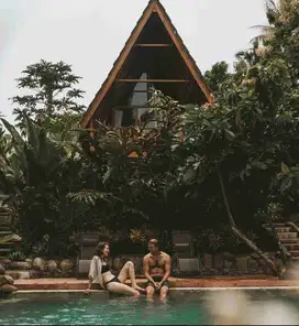 Eco Resort View Sungai dan Jungle di Bali