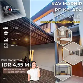 Promo! Rumah Mewah 4KT Pondok Kelapa, LT 192m², 4.55M ZN2