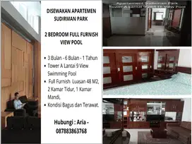 Sewa Apt Sudirman Park 2 BR FF, Tower A Lt 9 View Pools