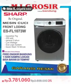 Cepat Dijual mesin cuci merk sharp type sesuai gbr diatas