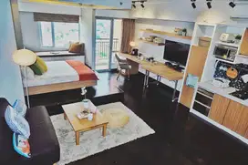Taman Rasuna tower 18 1BR di renov jd Studio Besar